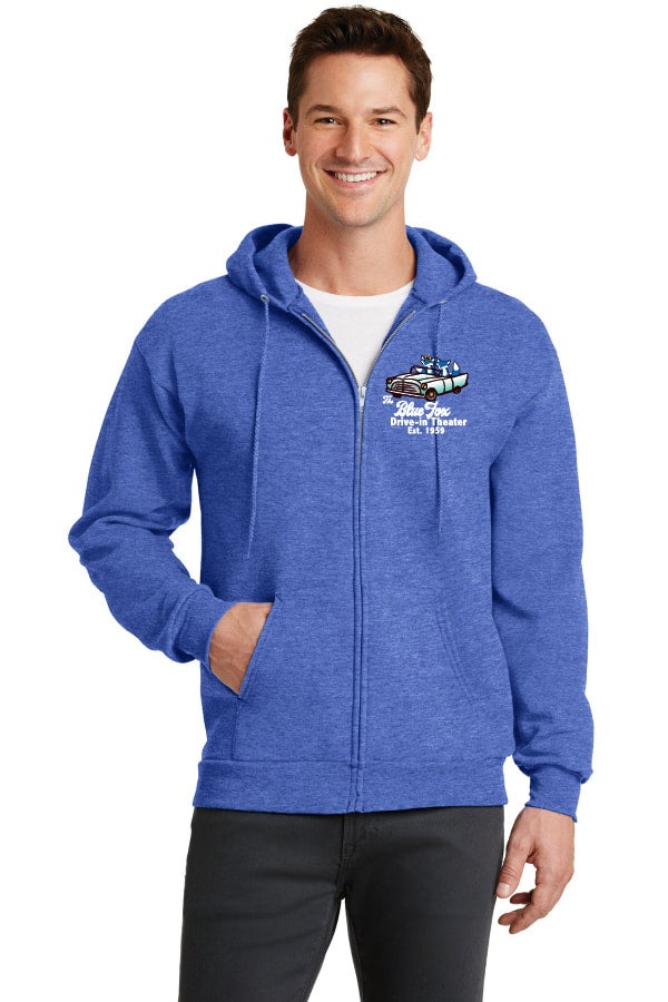 Adult Zip Hoodie Starry Night | Blue Fox Drive-In