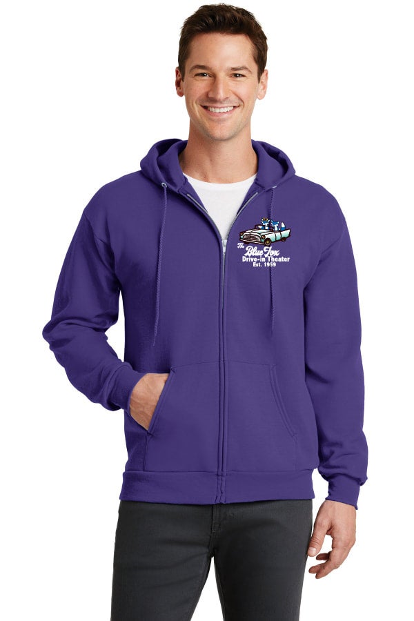 Adult Zip Hoodie Starry Night | Blue Fox Drive-In