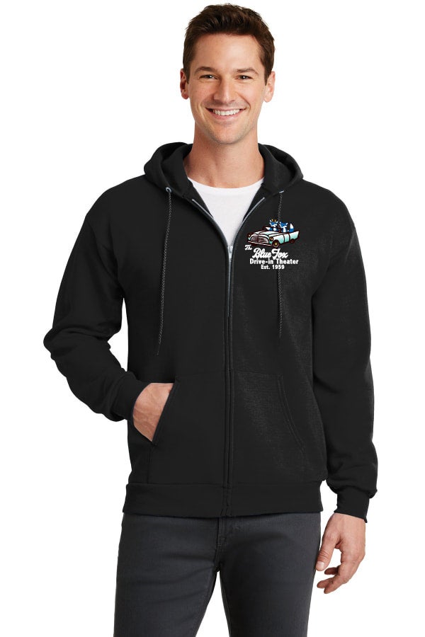 Adult Zip Hoodie Starry Night | Blue Fox Drive-In